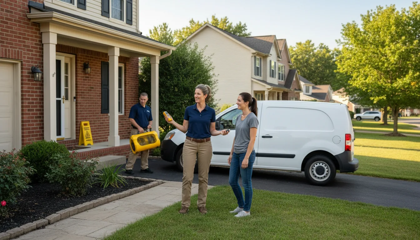 Residential water damage restoration in Granite Quarry, NC